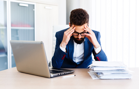 stress businessman